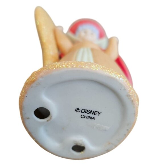 Disney Sleeping Beauty Fairy Flora 4.5" Orange Sparkle Porcelain Figurine Figure - Picture 6 of 9